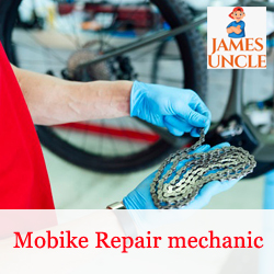 Mobike Repair mechanic Mr. Sanjoy Hembram in Jorehira